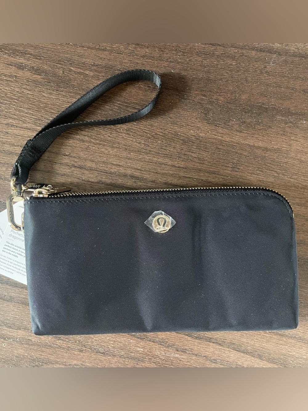 lululemon athletica black “Curved” Wristlet Clutch